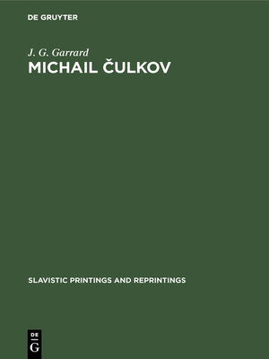 cover image of Michail Čulkov